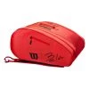 Wilson Bela Super Tour Padel Racket Bag - Lightred, Black -Tennis Serie Store 0220100000 000