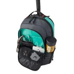 Head Gravity Backpack - Black, Turquoise -Tennis Serie Store 0224000000 12
