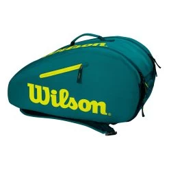 Wilson Youth Racquet Bag Padel Racket Bag - Green, Yellow -Tennis Serie Store 0231000000 0 3