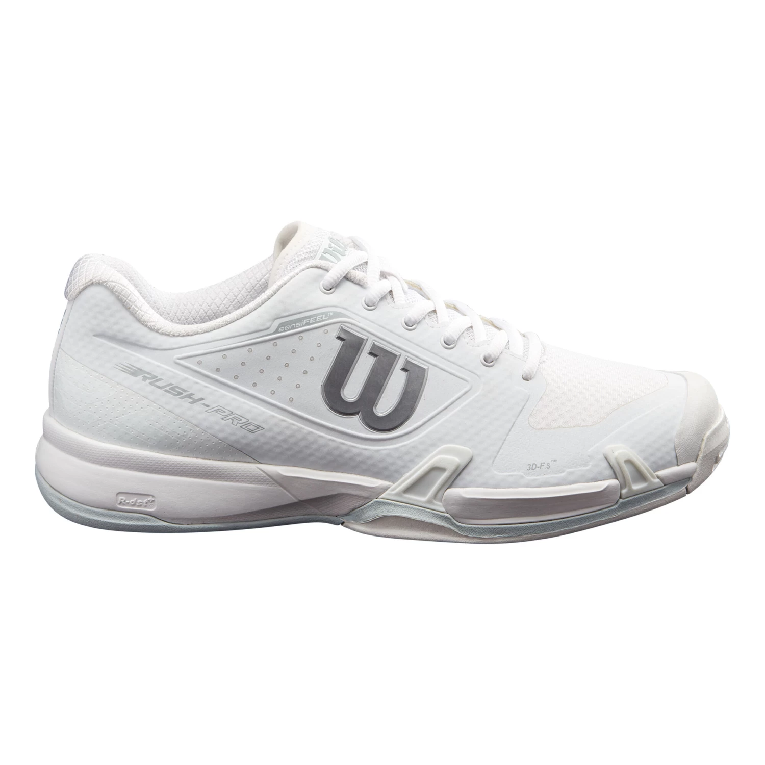 Wilson Rush Pro 2.5 2021 All Court Shoe Women - White, Silver 3 Wilson Rush Pro 2.5 2021 All Court Shoe Women - White, Silver