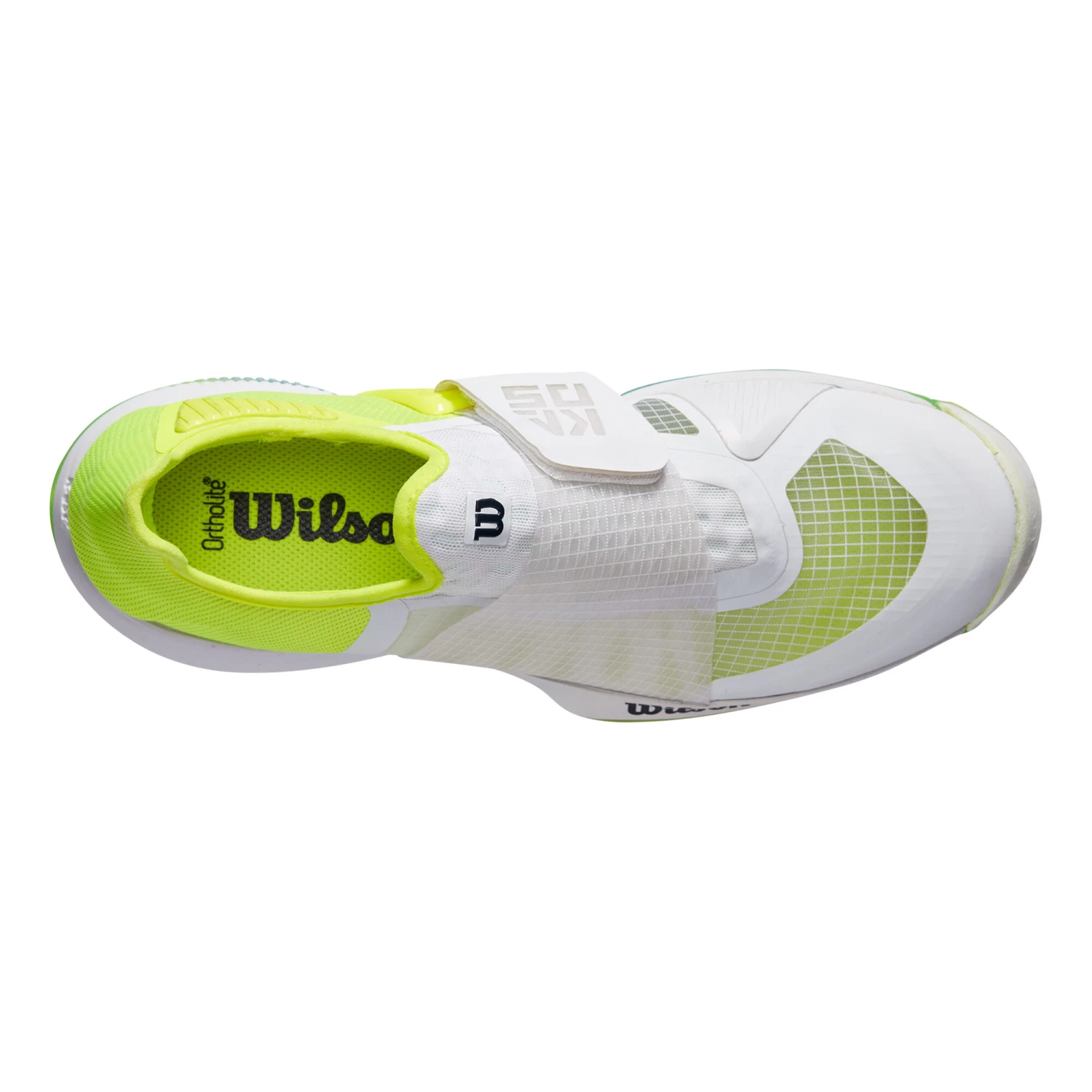 Wilson Kaos Mirage All Court Shoe Men - White, Neon Yellow 5 Wilson Kaos Mirage All Court Shoe Men - White, Neon Yellow - Image 3