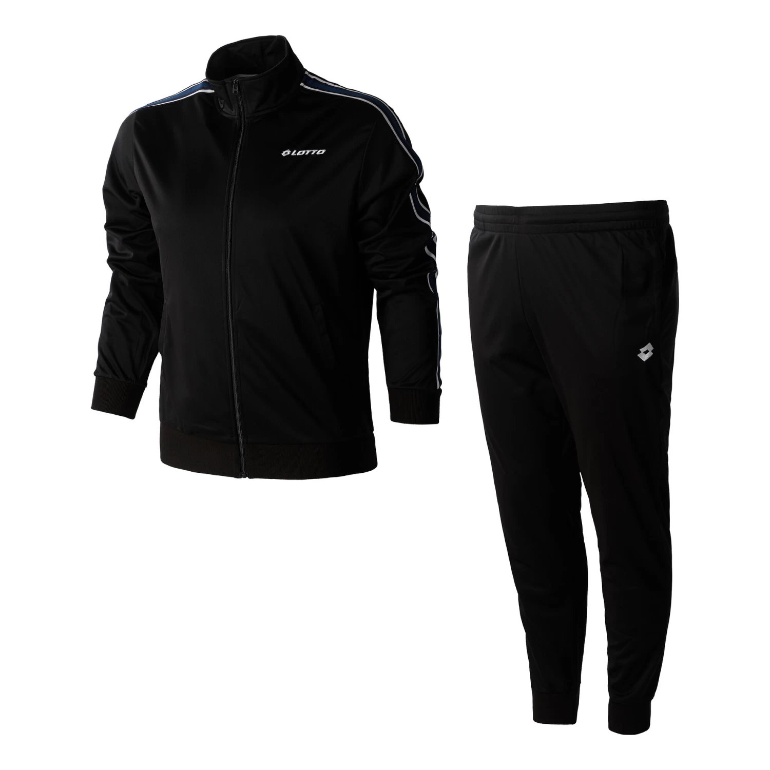 Lotto Circle II BS Rib PL Tracksuit Men - Black, White 3 Lotto Circle II BS Rib PL Tracksuit Men - Black, White