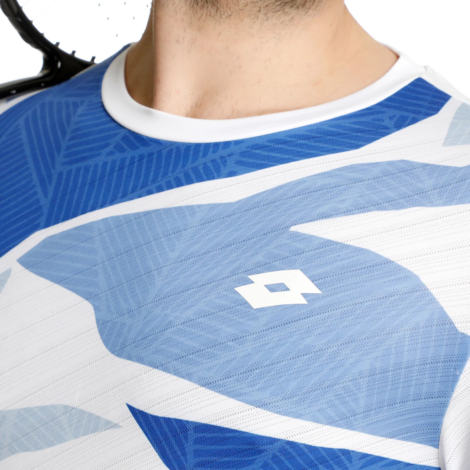 Lotto Tech 1 D2 T-Shirt Men - White, Blue 7 Lotto Tech 1 D2 T-Shirt Men - White, Blue - Image 5