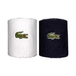 Lacoste Core Performance Wristband 2 Pack - Dark Blue, White