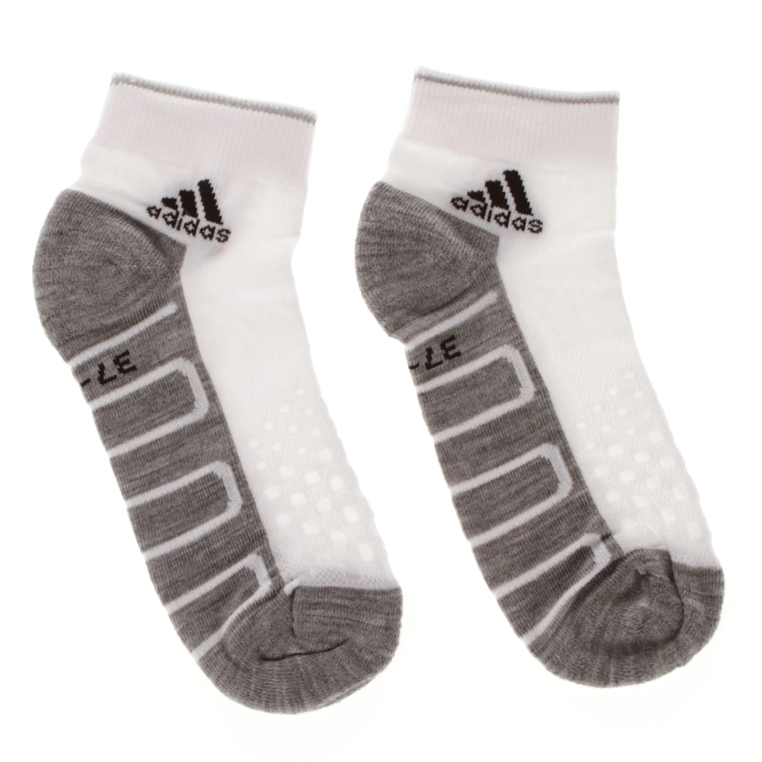 ADIDAS Tennis Basic Half Cushioned Ankle 1pp Sports Socks - White 3 ADIDAS Tennis Basic Half Cushioned Ankle 1pp Sports Socks - White