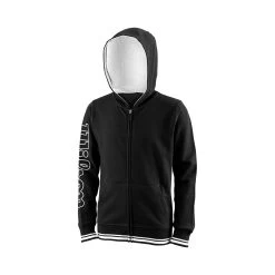 Wilson Team Zip Hoodie Boys - Black, White