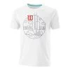 Wilson Chi Skyline CTN Slimfit T-Shirt Men - White, Red
