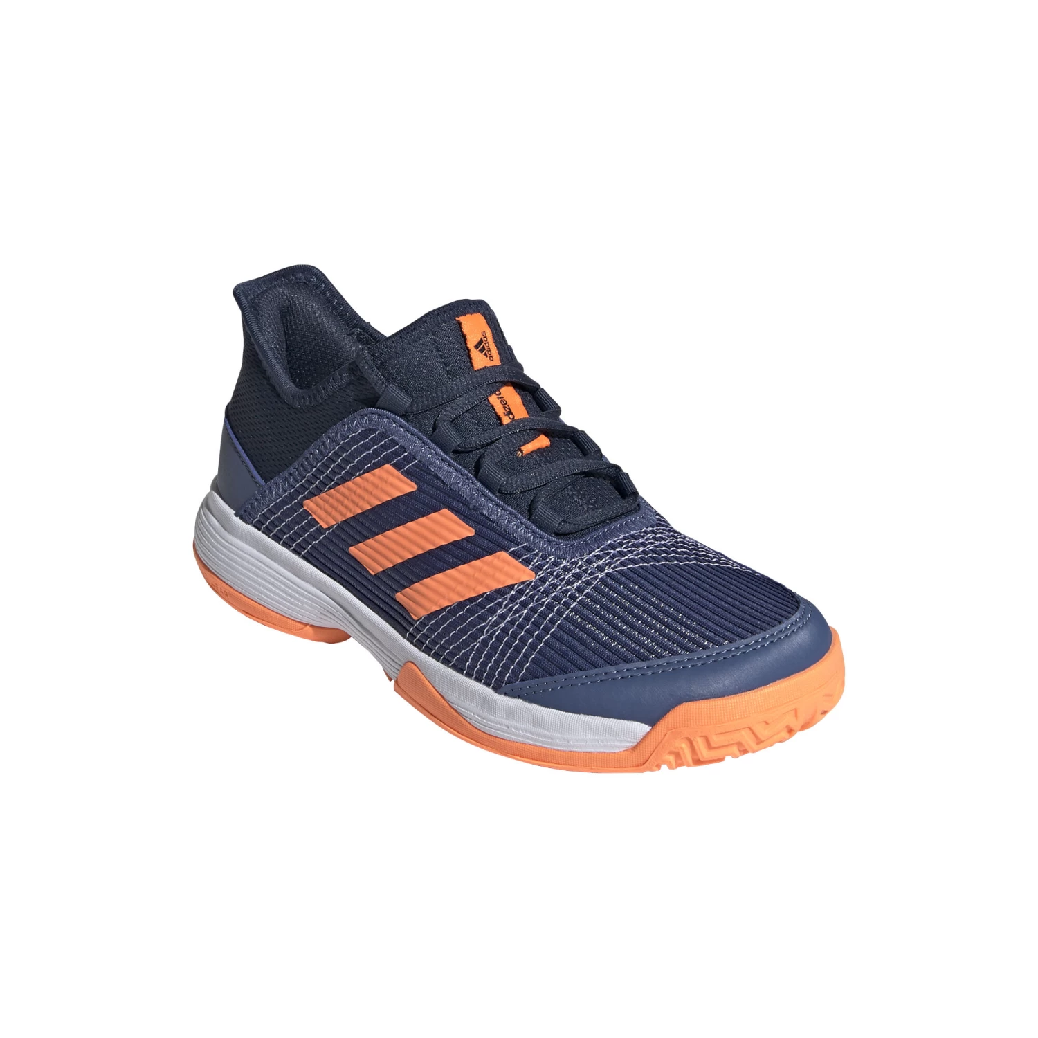 ADIDAS Adizero Club All Court Shoe Kids - Dark Blue, Orange 6 ADIDAS Adizero Club All Court Shoe Kids - Dark Blue, Orange - Image 4