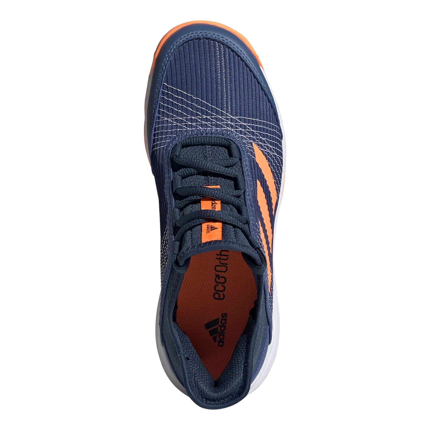 ADIDAS Adizero Club All Court Shoe Kids - Dark Blue, Orange 5 ADIDAS Adizero Club All Court Shoe Kids - Dark Blue, Orange - Image 3