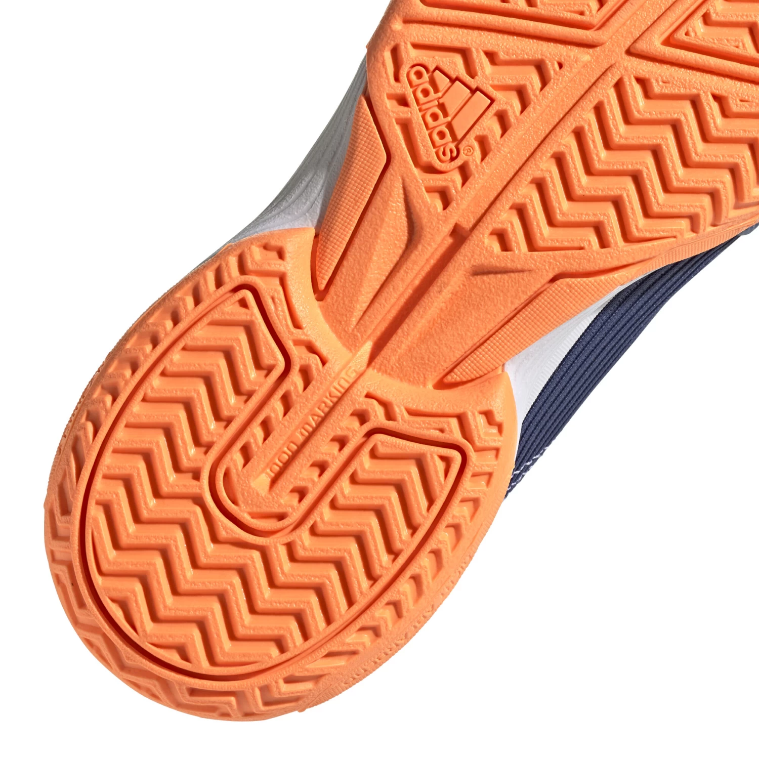 ADIDAS Adizero Club All Court Shoe Kids - Dark Blue, Orange 10 ADIDAS Adizero Club All Court Shoe Kids - Dark Blue, Orange - Image 8
