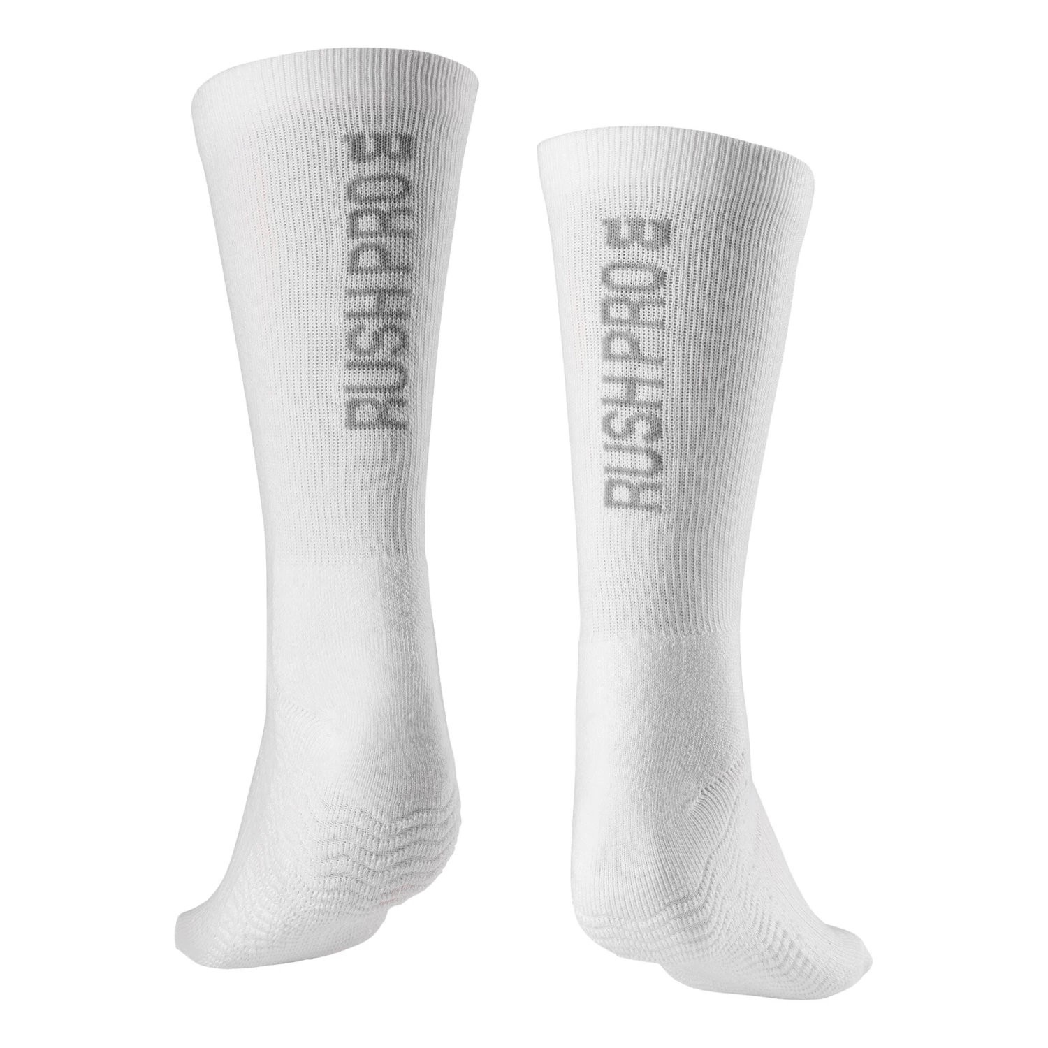 Wilson Rush Pro Crew Tennis Socks Men - White, Grey 4 Wilson Rush Pro Crew Tennis Socks Men - White, Grey - Image 2