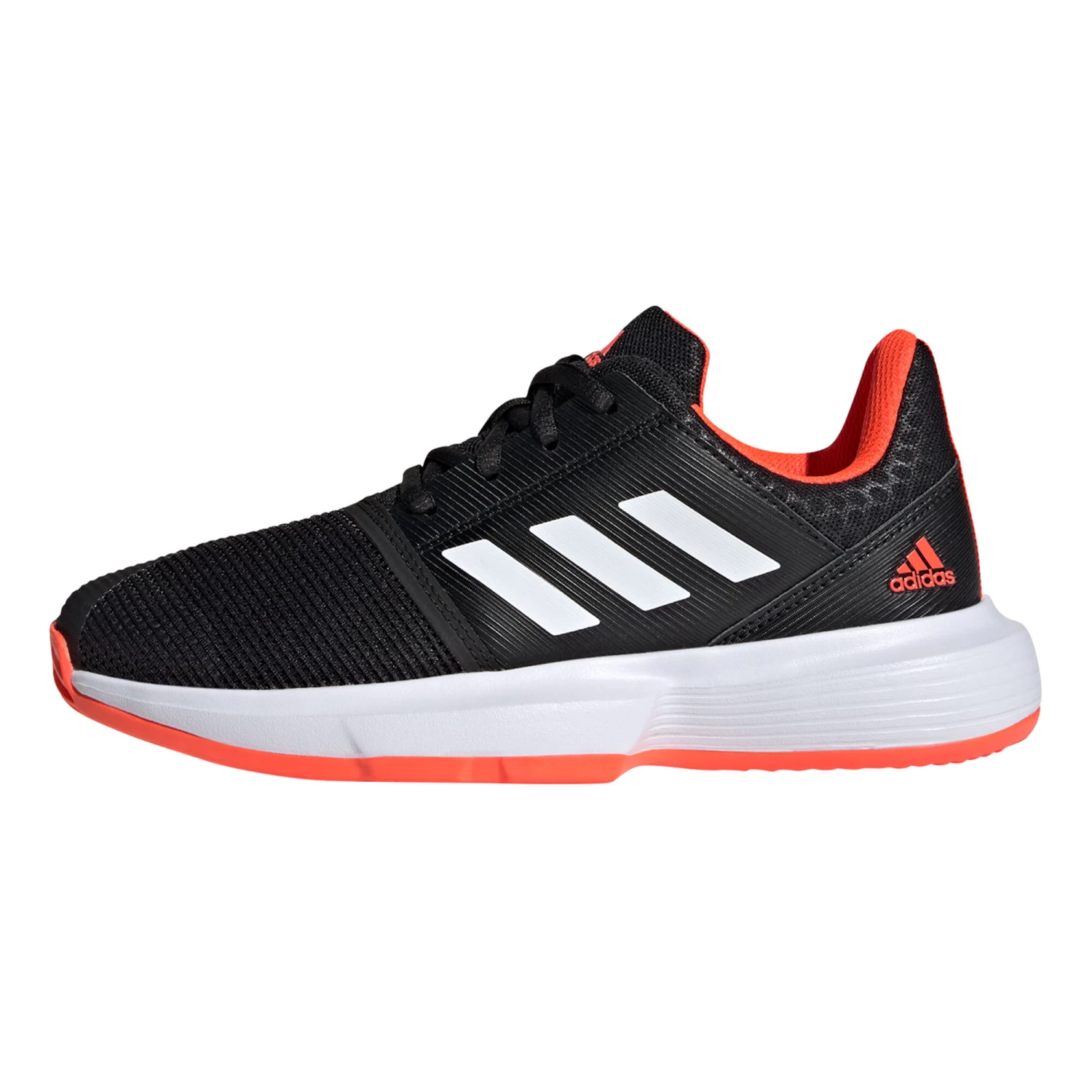 ADIDAS CourtJam XJ All Court Shoe Kids - Black, White 4 ADIDAS CourtJam XJ All Court Shoe Kids - Black, White - Image 2