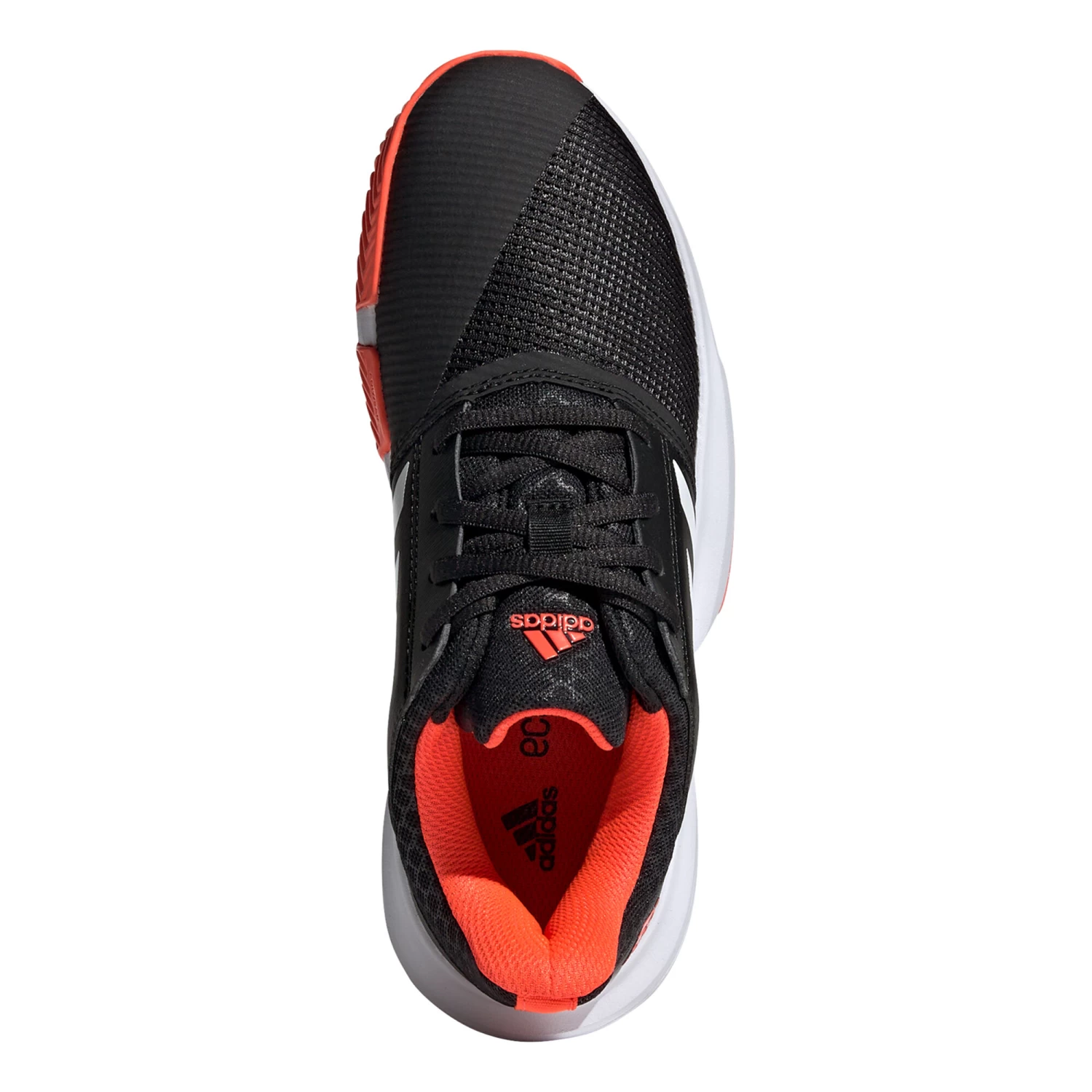 ADIDAS CourtJam XJ All Court Shoe Kids - Black, White 5 ADIDAS CourtJam XJ All Court Shoe Kids - Black, White - Image 3