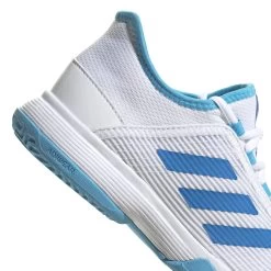 ADIDAS Adizero Club All Court Shoe Kids - White, Blue -Tennis Serie Store 05456000 10