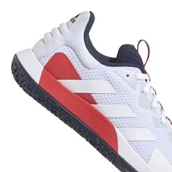 ADIDAS Sole Match Control OC Padel Shoe Men - White, Dark Red -Tennis Serie Store 05482000 11