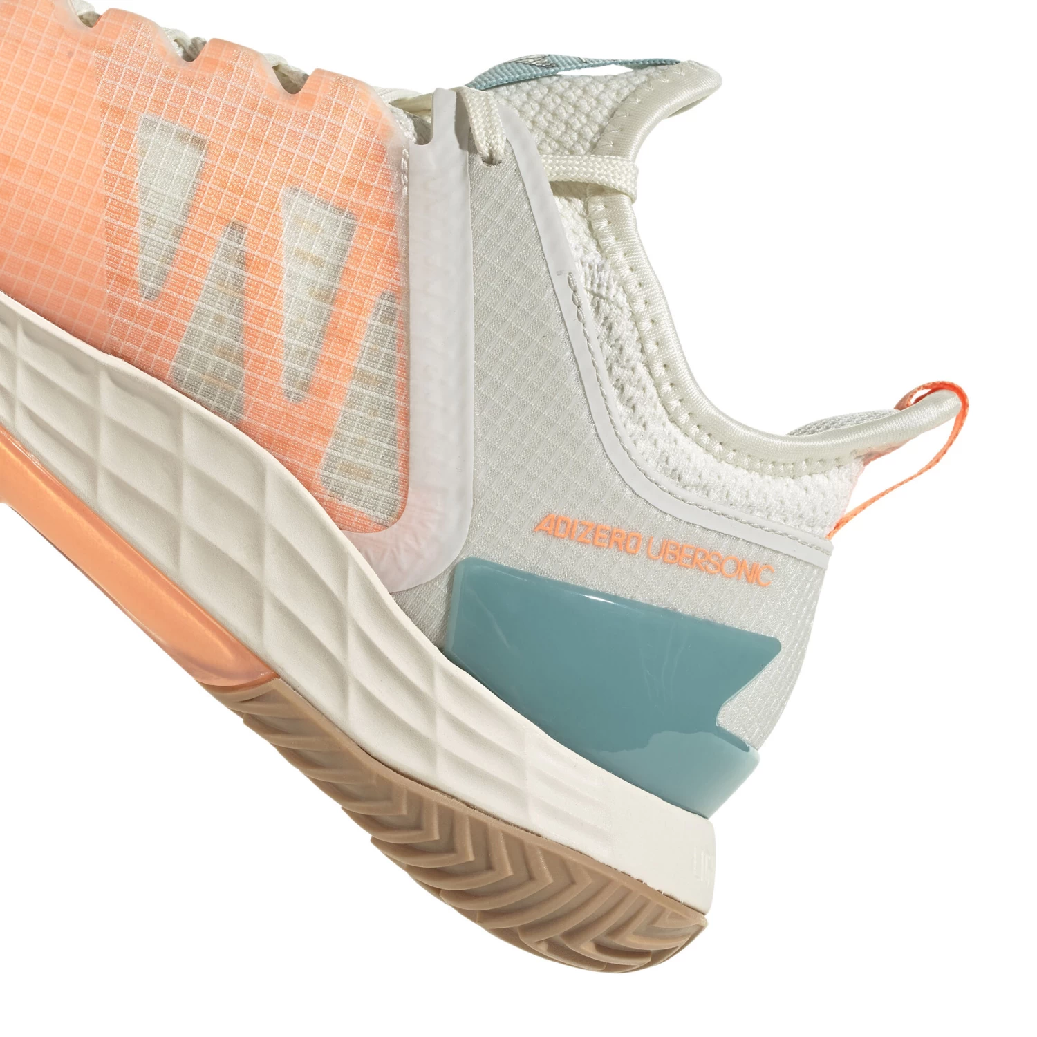 ADIDAS Adizero Ubersonic 4 All Court Shoe Women - White, Orange 10 ADIDAS Adizero Ubersonic 4 All Court Shoe Women - White, Orange - Image 8