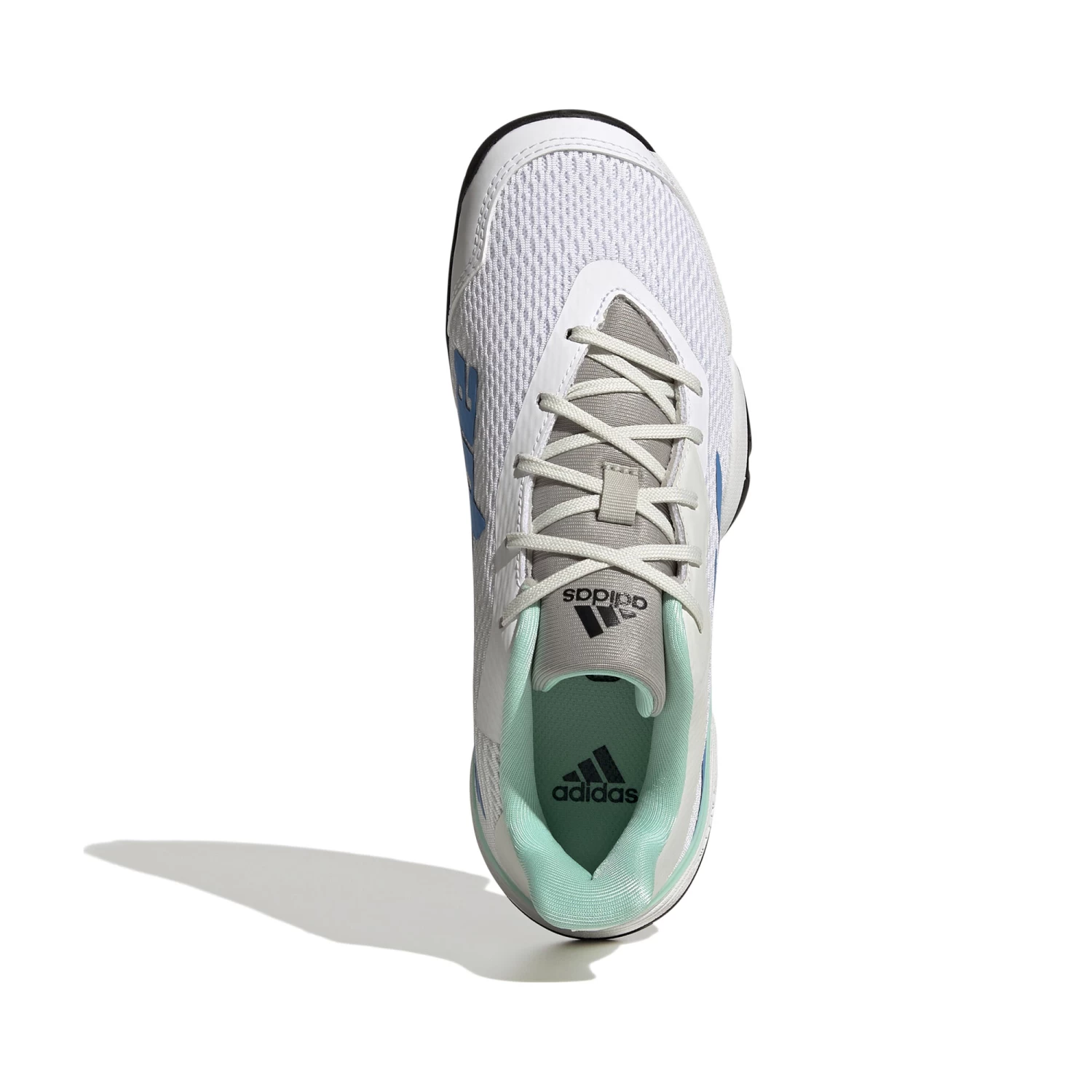 ADIDAS Barricade All Court Shoe Kids - White, Blue 5 ADIDAS Barricade All Court Shoe Kids - White, Blue - Image 3