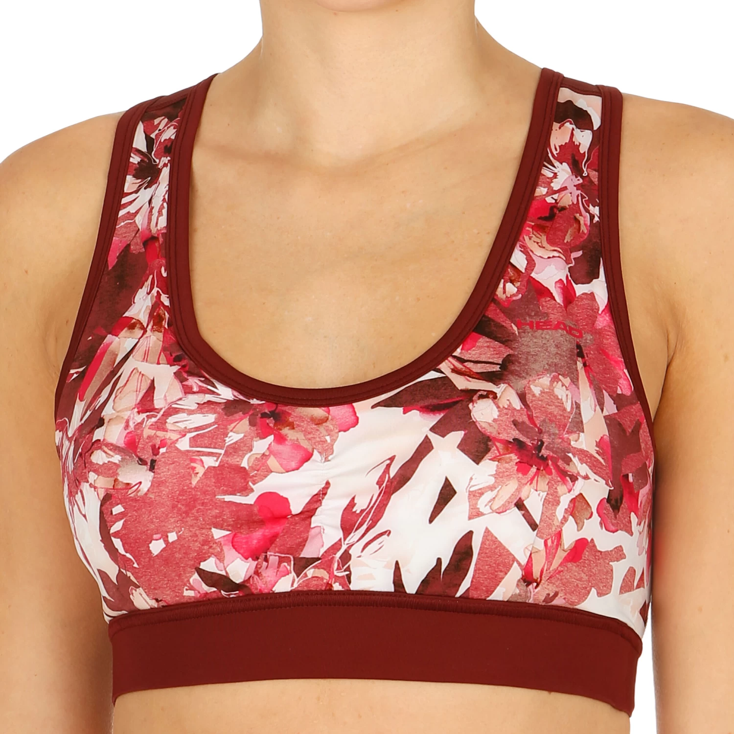Head Vision Graphic Sports Bras Women - Coral, Dark Red 3 Head Vision Graphic Sports Bras Women - Coral, Dark Red