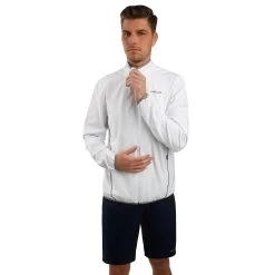 Head Club Training Jacket Men - White, Silver -Tennis Serie Store 06424000 24