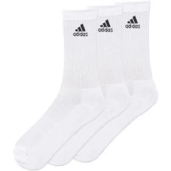 ADIDAS 3 Stripes Performance Crew HC Sports Socks 3 Pack - White, Black -Tennis Serie Store 08911000 40