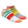 ADIDAS Stellasport Liner Socks Pack Tennis Socks 2 Pack - Green, Orange