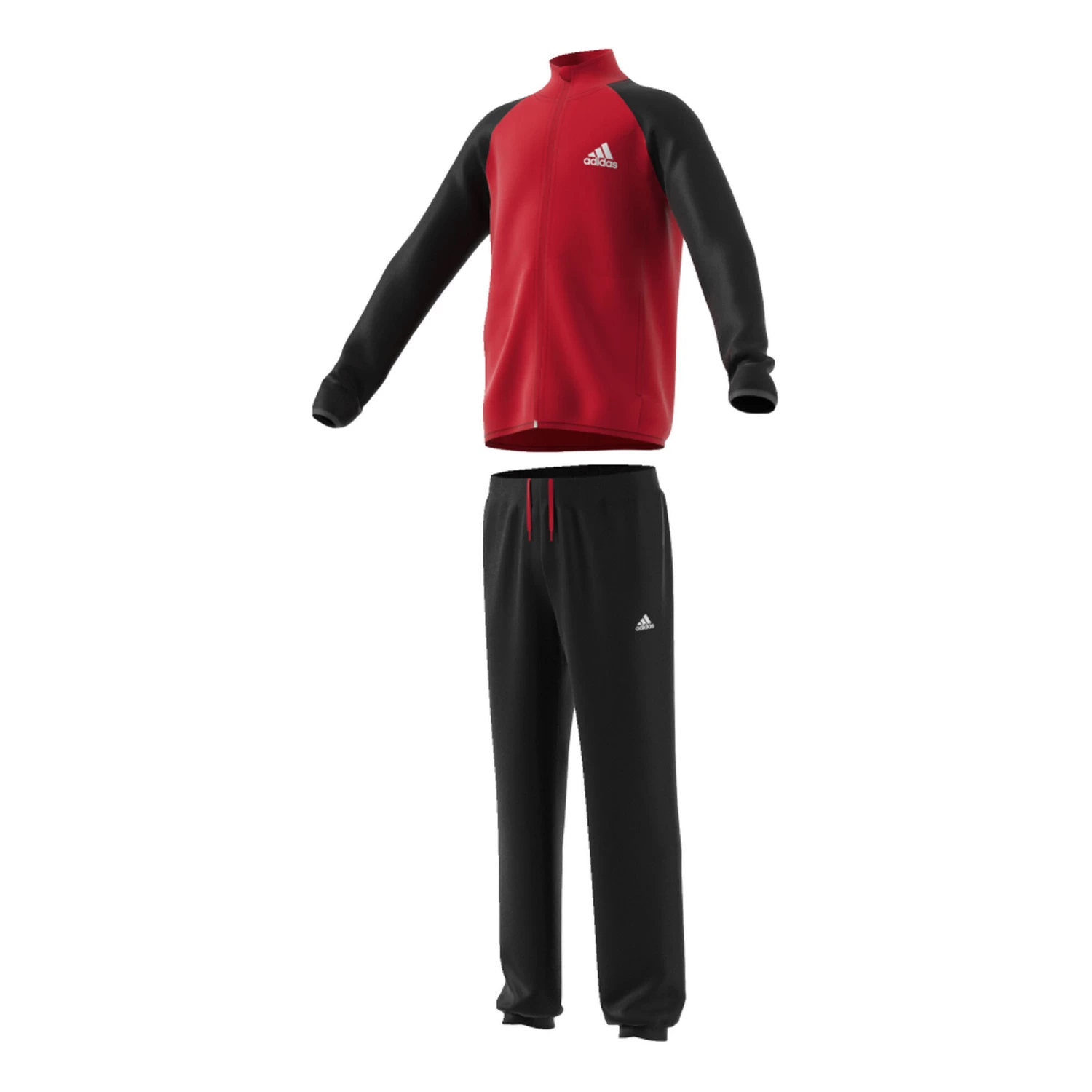 ADIDAS Entry Closed Hem Tracksuit Boys - Black, Red 3 ADIDAS Entry Closed Hem Tracksuit Boys - Black, Red