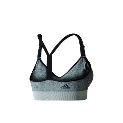 ADIDAS Strappy Knit Heather Sports Bras Women - Grey, Black -Tennis Serie Store 11039000 0 2