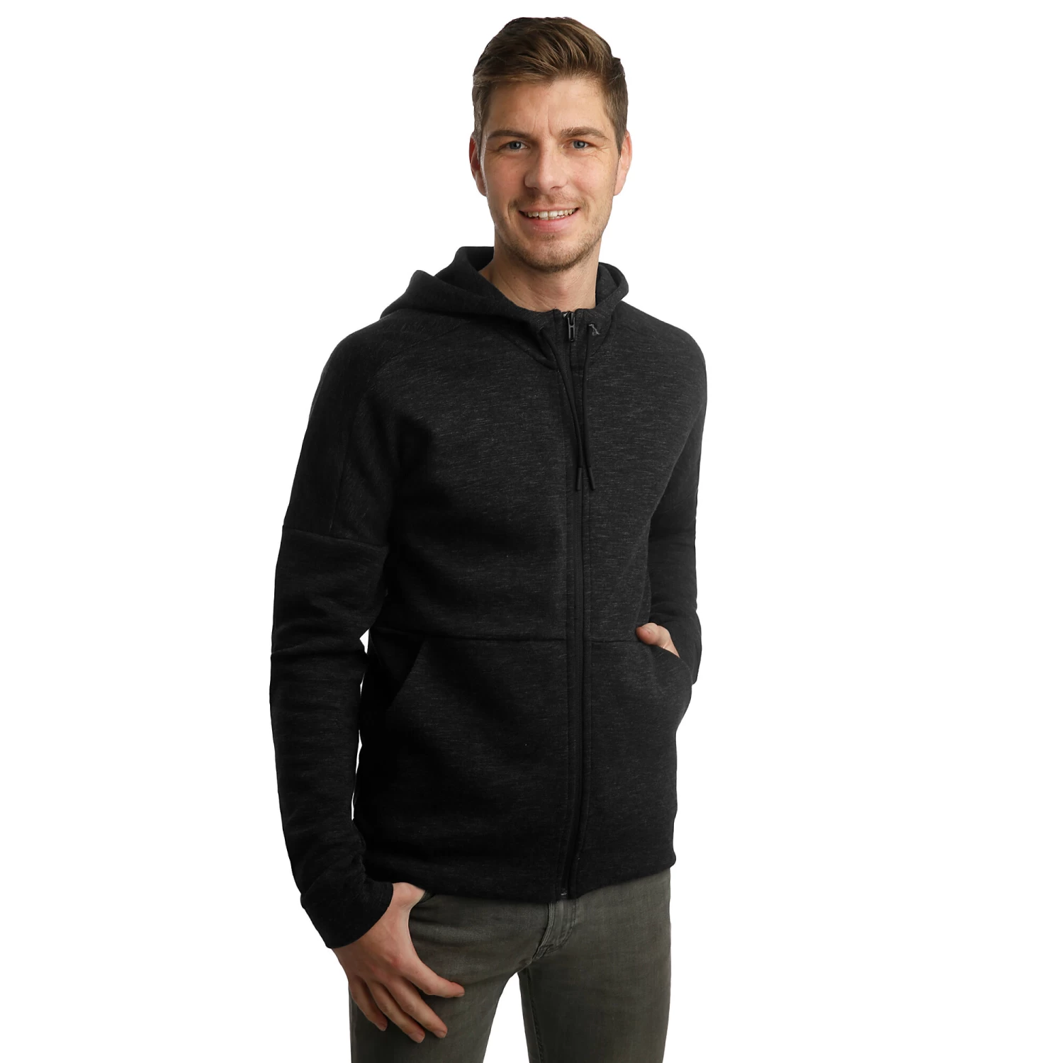 ADIDAS ID Stadium Full-Zip Training Jacket Men - Dark Grey, White 5 ADIDAS ID Stadium Full-Zip Training Jacket Men - Dark Grey, White - Image 3