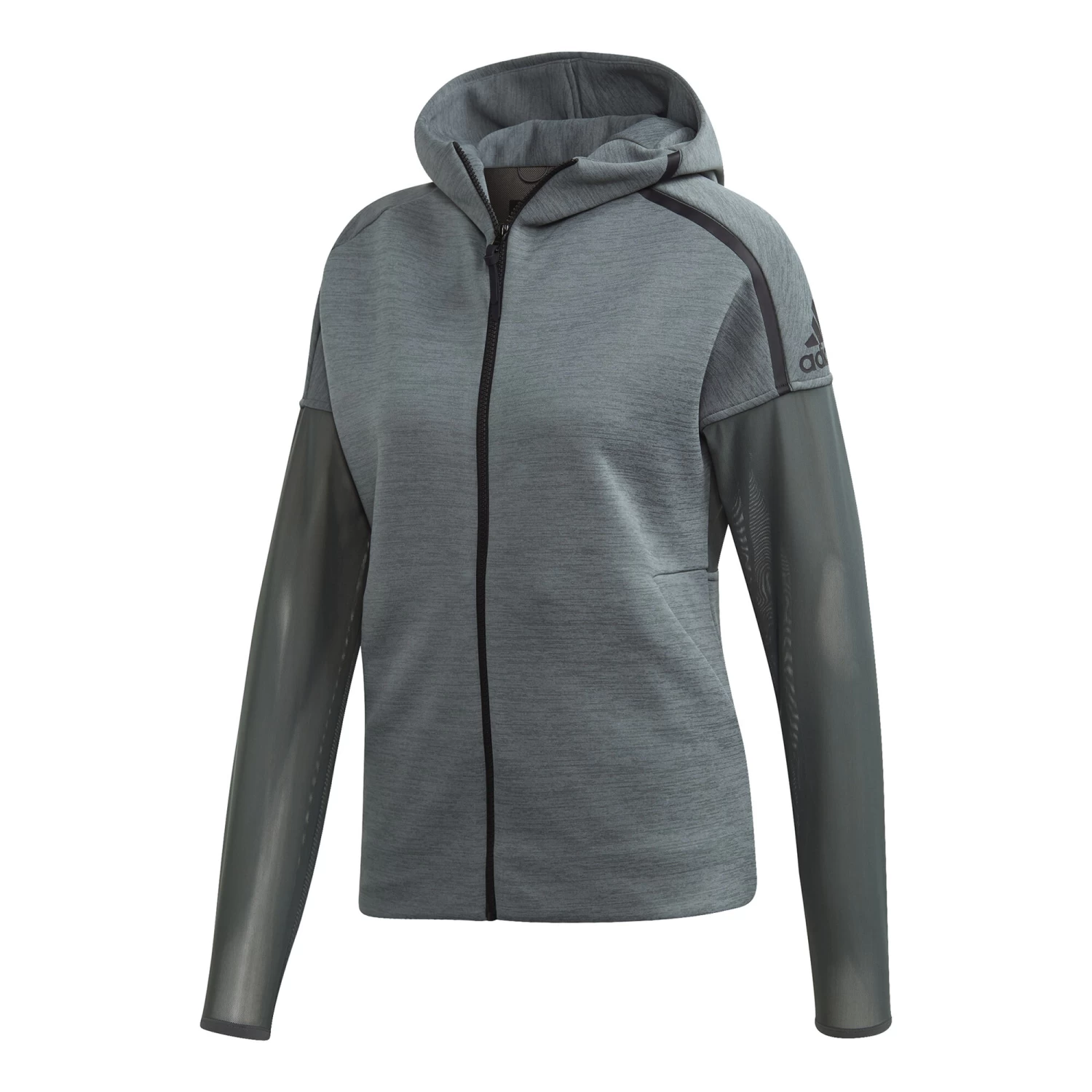ADIDAS Z.N.E. Mesh Zip Hoodie Women - Dark Grey, Black 3 ADIDAS Z.N.E. Mesh Zip Hoodie Women - Dark Grey, Black