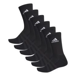 ADIDAS Essentials Cush Crew Sports Socks 6 Pack - Black, White