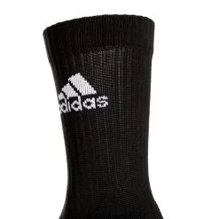 ADIDAS Essentials Cush Crew Sports Socks 3 Pack - Black, White 12 ADIDAS Essentials Cush Crew Sports Socks 3 Pack - Black, White -Tennis Serie Store 12545000 12
