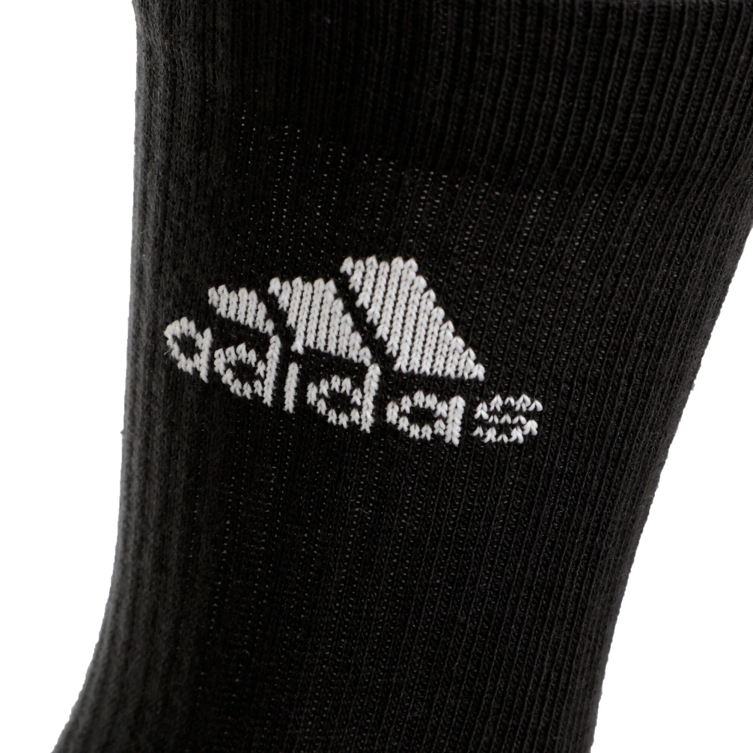 ADIDAS Essentials Cush Crew Sports Socks 3 Pack - Black, White 8 ADIDAS Essentials Cush Crew Sports Socks 3 Pack - Black, White - Image 6