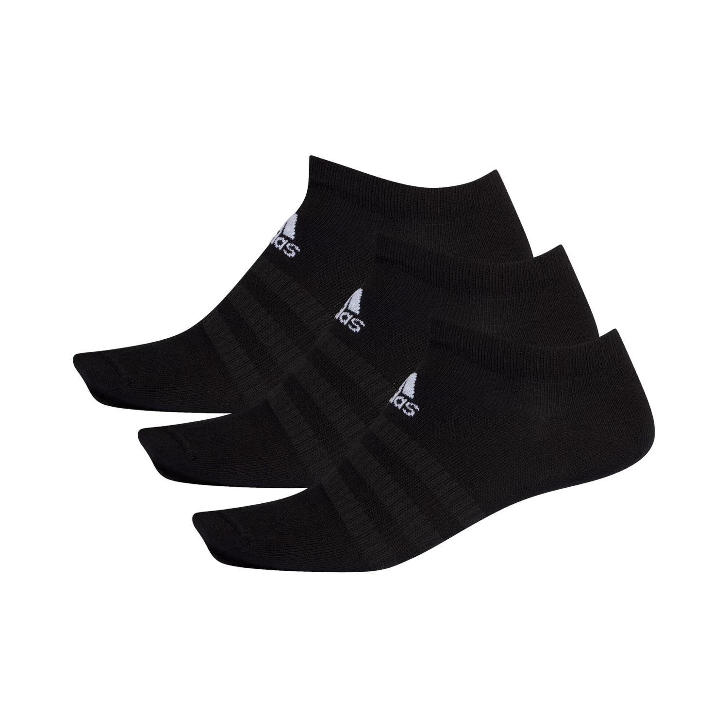 ADIDAS Light Low Sports Socks 3 Pack - Black, White 3 ADIDAS Light Low Sports Socks 3 Pack - Black, White