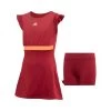 ADIDAS Ribbon Dress Girls - Dark Red, Apricot