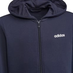 ADIDAS Essentials Linear Full-Zip Hoodie Boys - Dark Blue, White -Tennis Serie Store 12744000 10