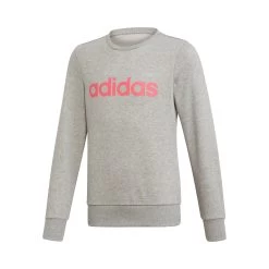 ADIDAS Essentials Linear Sweatshirt Girls - Lightgrey, Pink