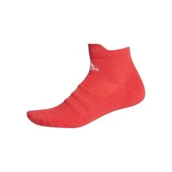ADIDAS AlphaSkin Lightweight Cushioning Ankle Sports Socks - Coral, White