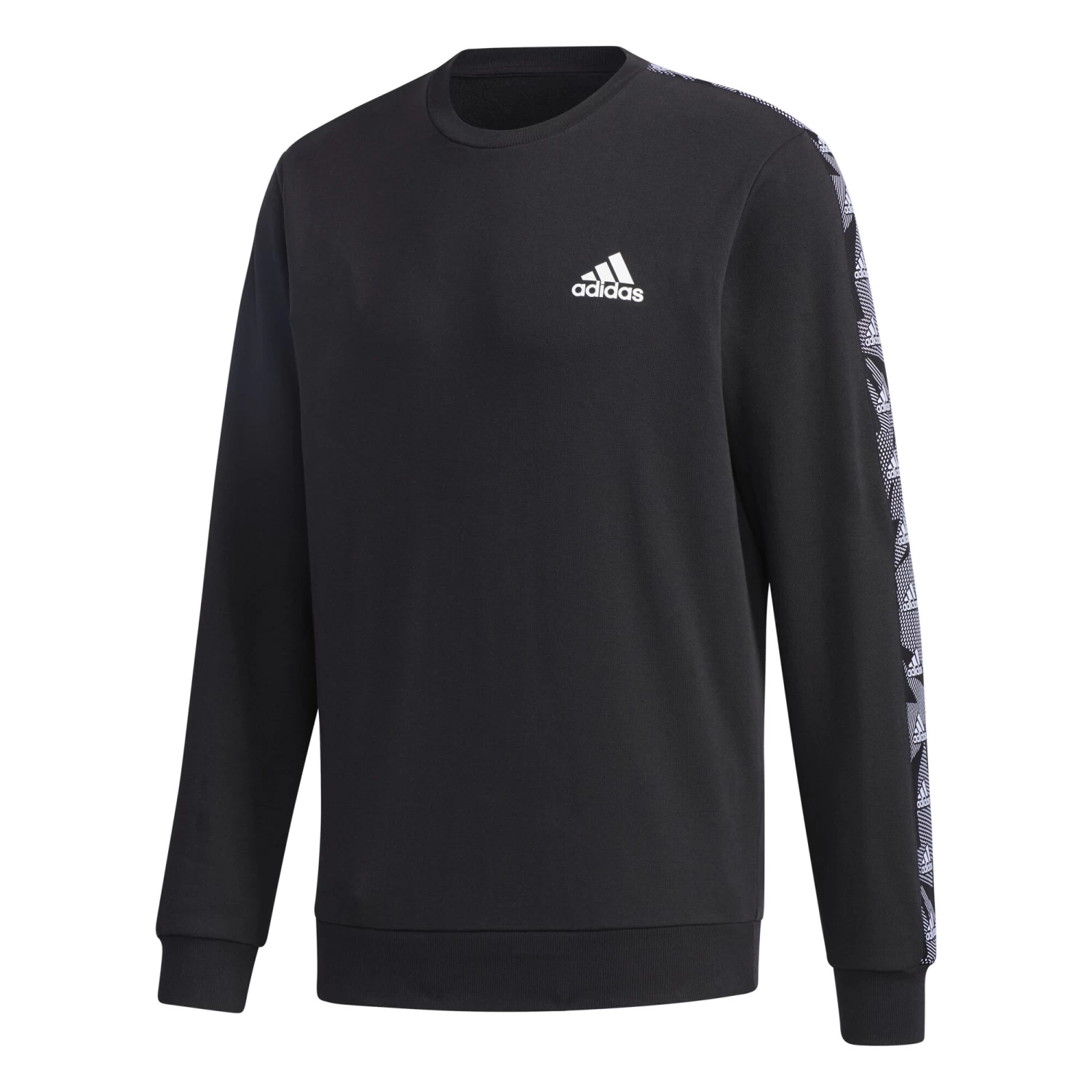 ADIDAS Essentials Sweatshirt Men - Black, White 3 ADIDAS Essentials Sweatshirt Men - Black, White