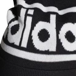 ADIDAS Logo Pom Beanie - Black, White -Tennis Serie Store 1393200000 12