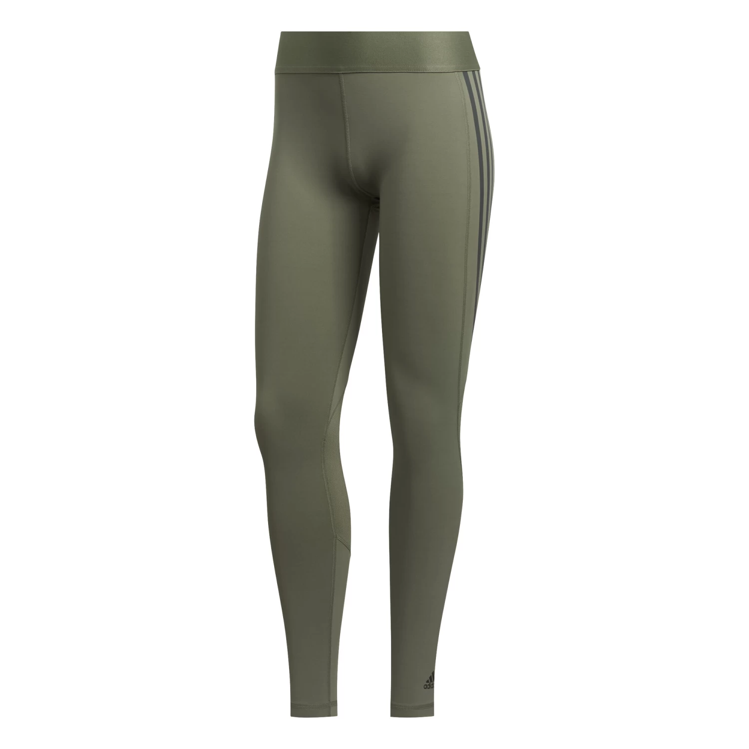 ADIDAS Alphaskin 3-Stripes Tight Women - Olive, Khaki 3 ADIDAS Alphaskin 3-Stripes Tight Women - Olive, Khaki