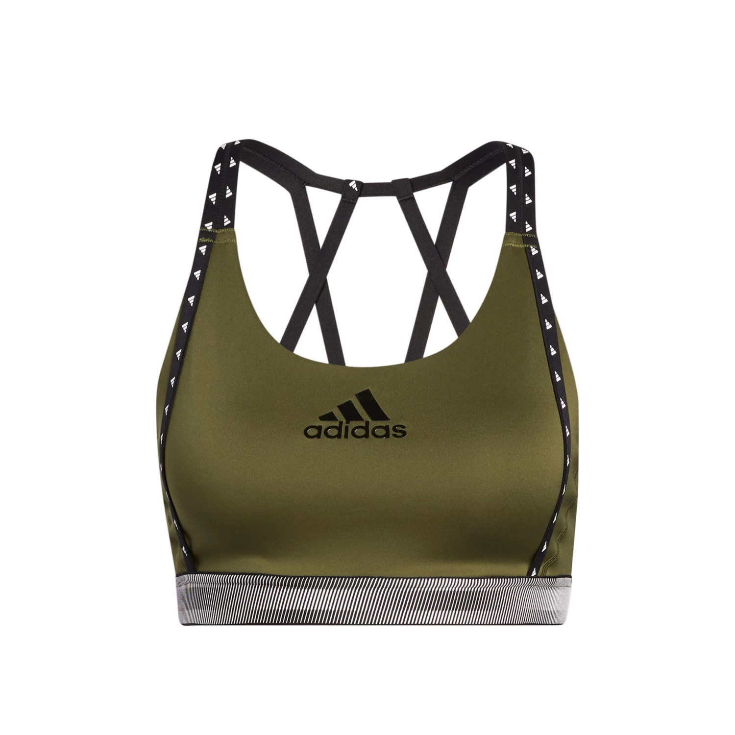 ADIDAS Don´t Rest Branded Sports Bras Women - Olive, Black 3 ADIDAS Don´t Rest Branded Sports Bras Women - Olive, Black