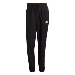 ADIDAS 3 Stripes Woven Tapered Cuffed Training Pants Men - Black, White
