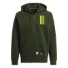 ADIDAS Overlay Zip Hoodie Men - Olive, Yellow -Tennis Serie Store 14712000 000