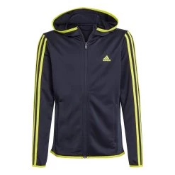 ADIDAS 3-Stripes Zip Hoodie Boys - Blue, Yellow