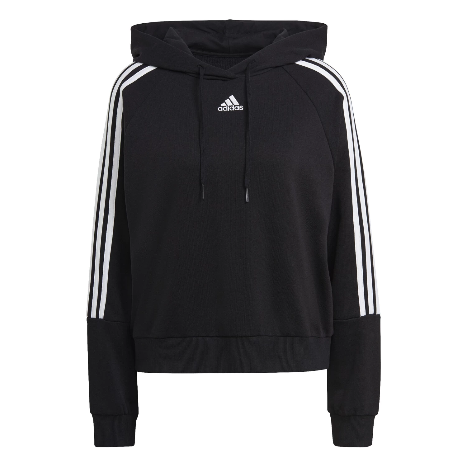 ADIDAS 3-Stripes Hoody Women - Black, White 3 ADIDAS 3-Stripes Hoody Women - Black, White