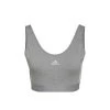 ADIDAS 3 Stripes Crop Sports Bras Women - Lightgrey