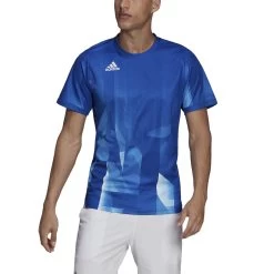 ADIDAS Primeblue HeatReady T-Shirt Men - Blue, White -Tennis Serie Store 15769000 10
