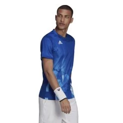 ADIDAS Primeblue HeatReady T-Shirt Men - Blue, White -Tennis Serie Store 15769000 11