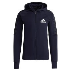 ADIDAS MT Zip Hoodie Men - Dark Blue, White
