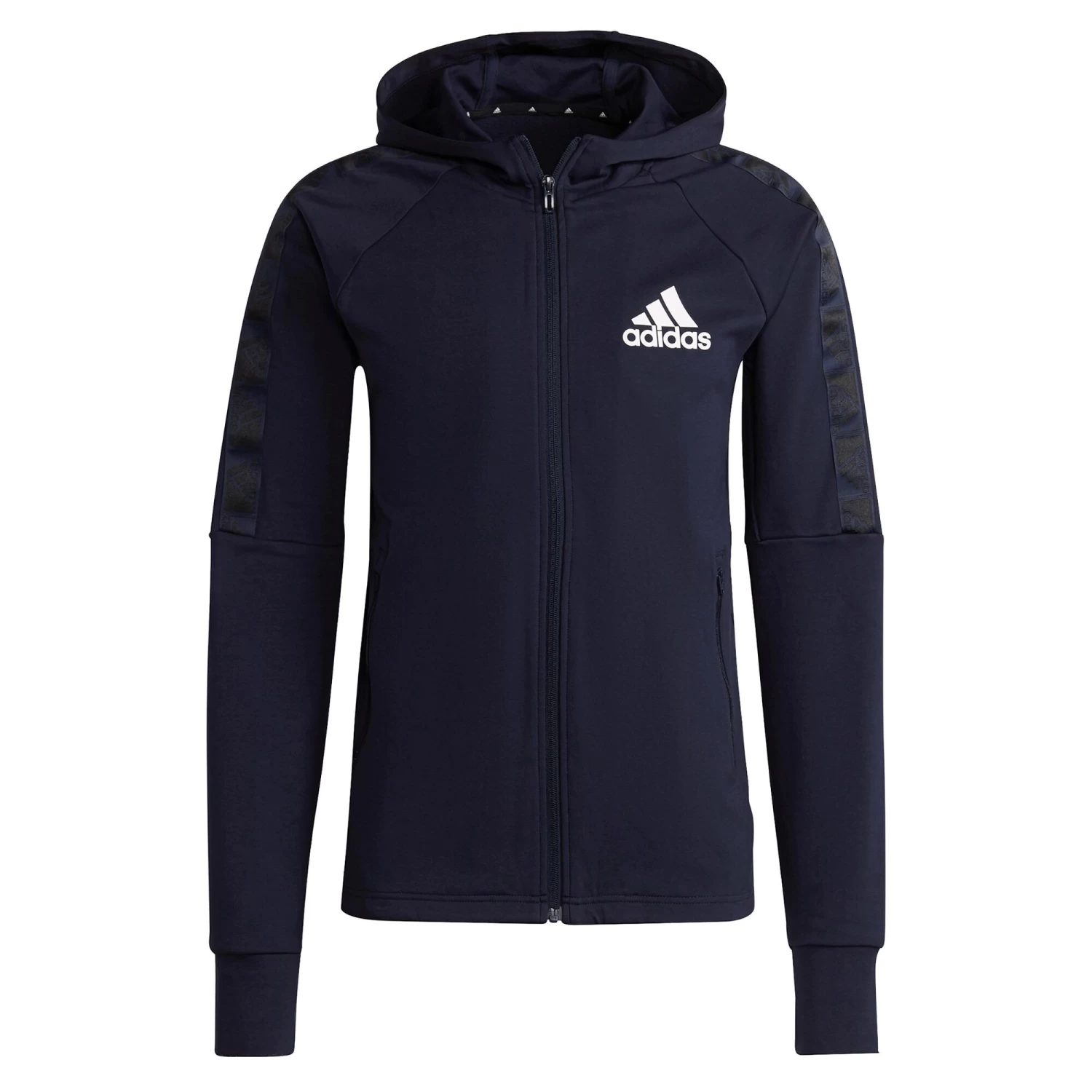ADIDAS MT Zip Hoodie Men - Dark Blue, White 3 ADIDAS MT Zip Hoodie Men - Dark Blue, White